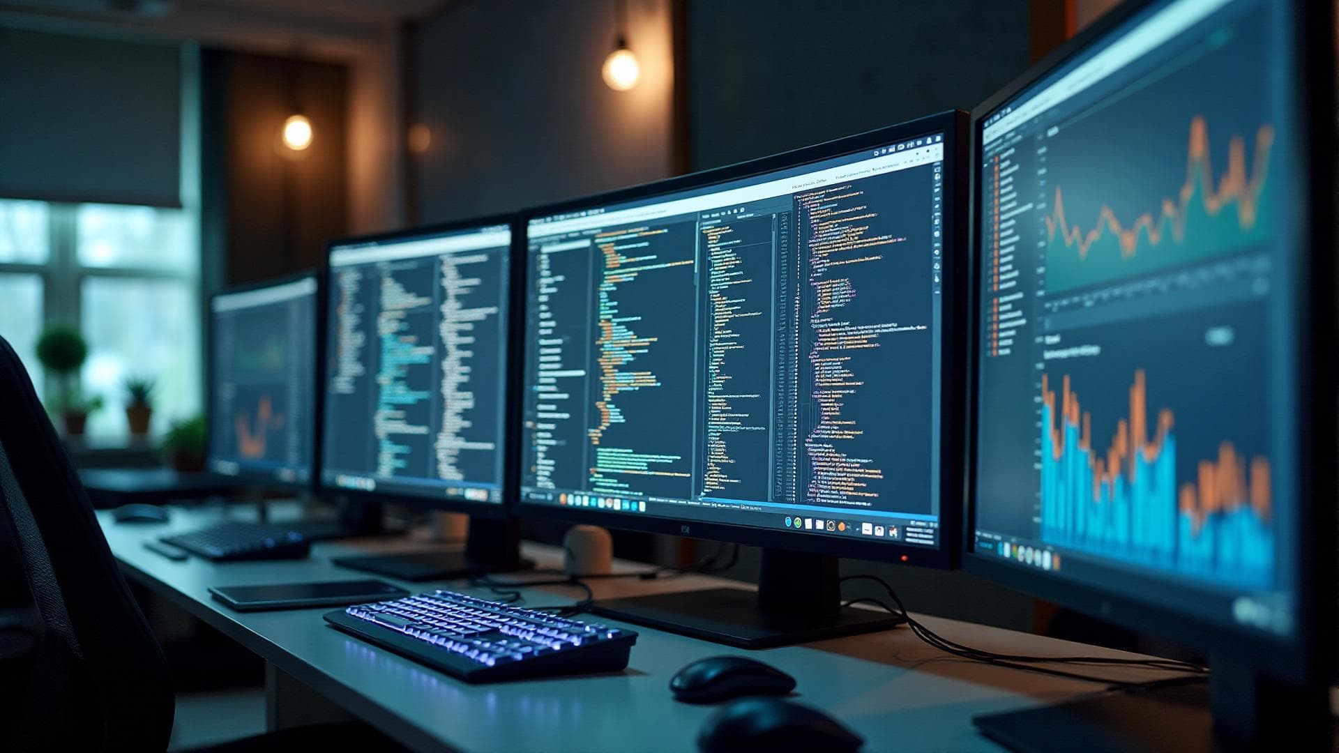 Modern technology workspace